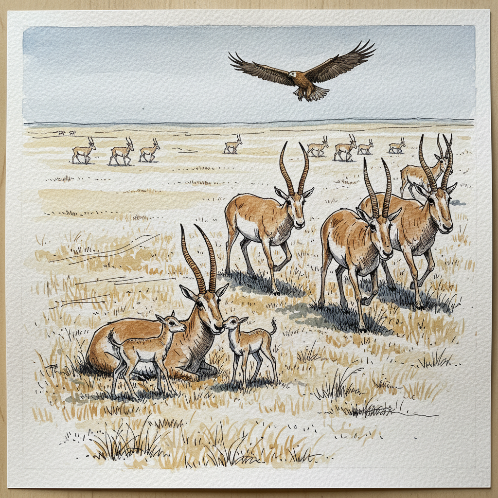 Saiga antelope Tighter & richer