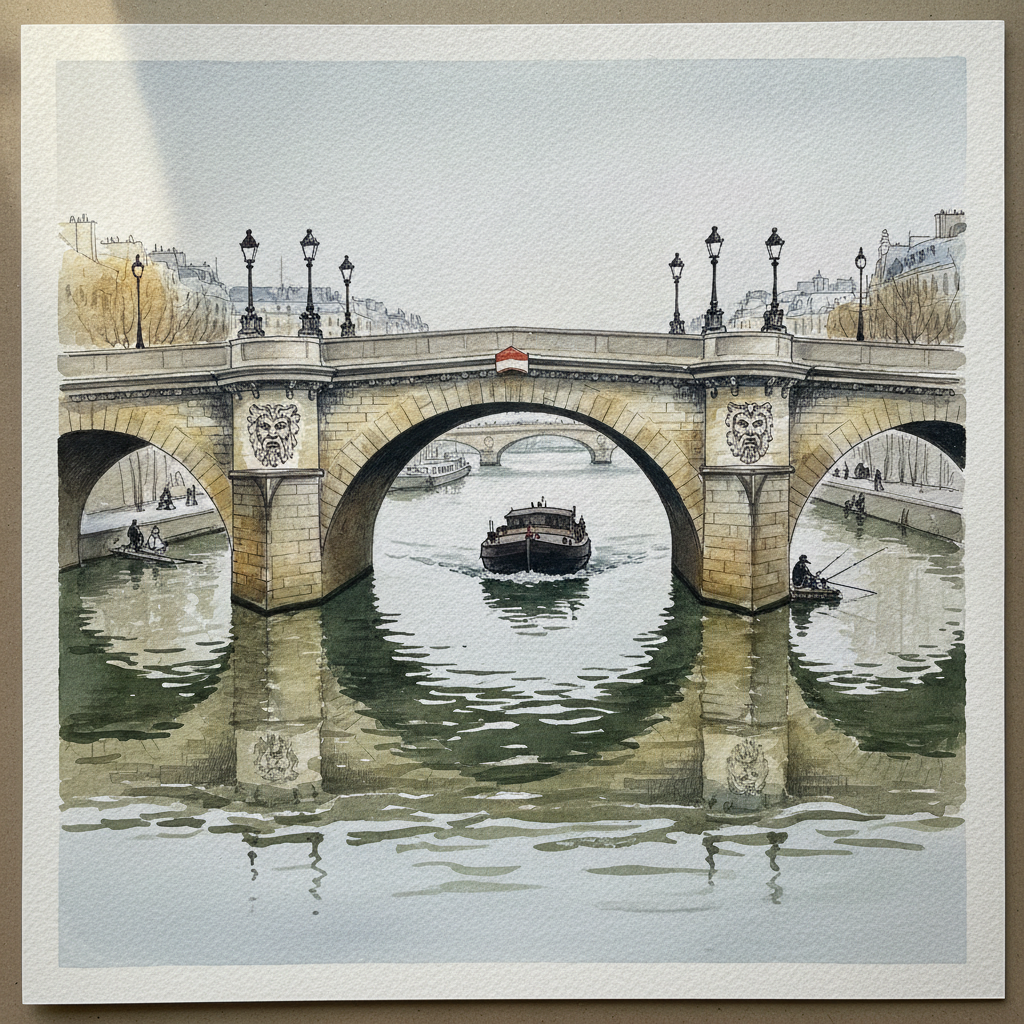 Pont Neuf, Paris, Winter Tighter & richer