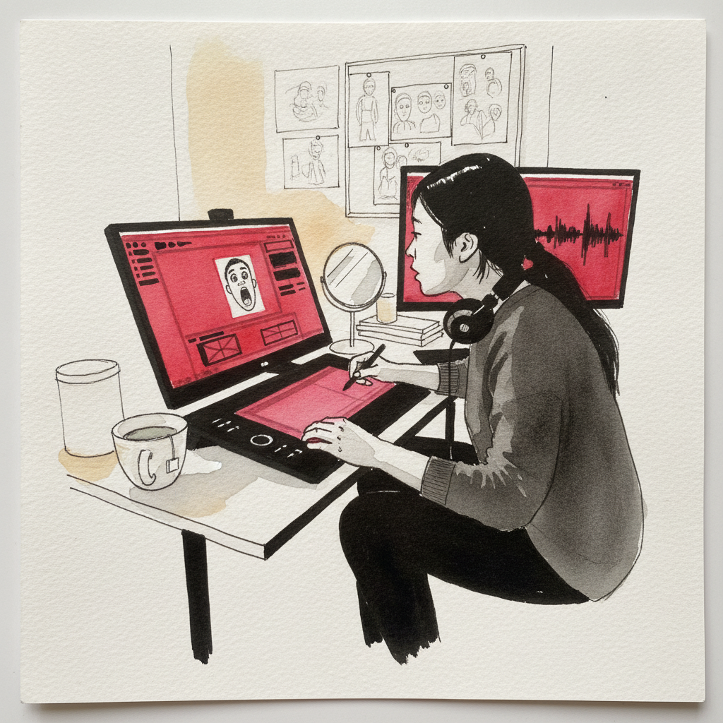 Animator at tablet example 2