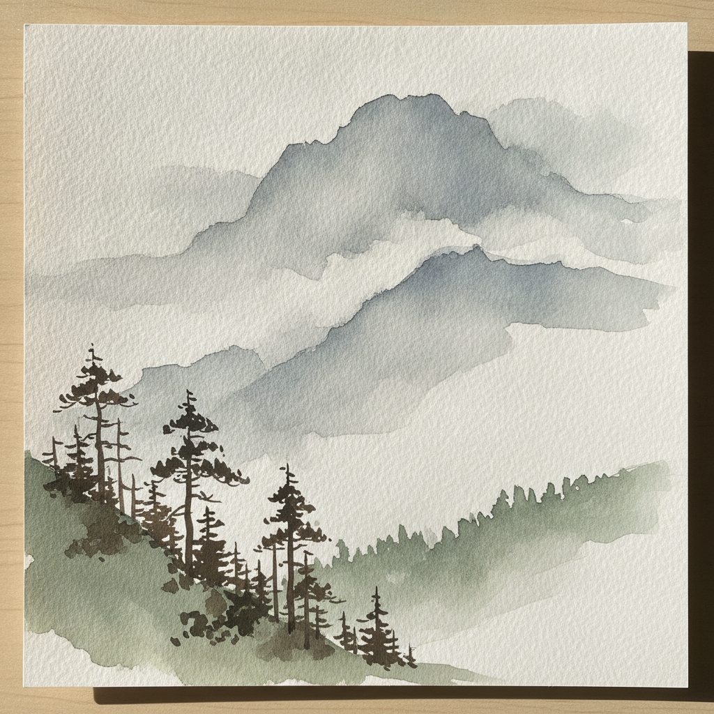 Mountain Fog Lifting example 2