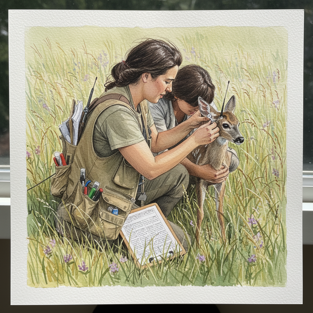 Wildlife biologist with tags Tighter & richer