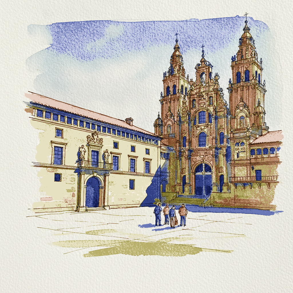 Hostal de los Reyes Católicos, Santiago de Compostela, Spain example 3