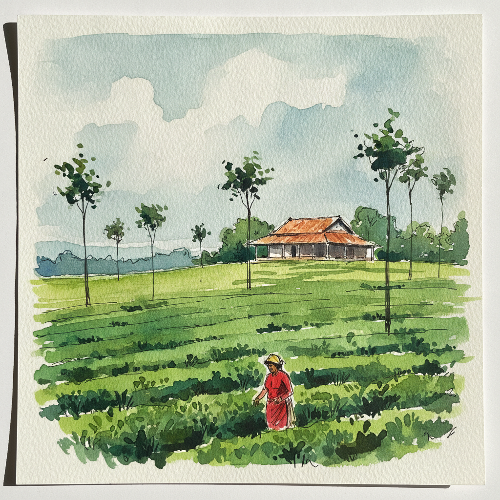 Halmari Tea Estate, Assam, India example 3