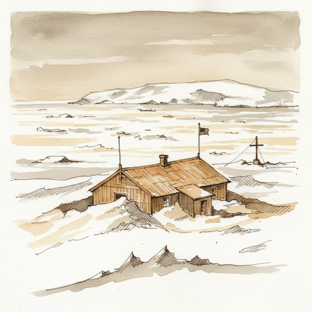 Mawson's hut at Cape Denison, blizzardiest place Alternative interpretation