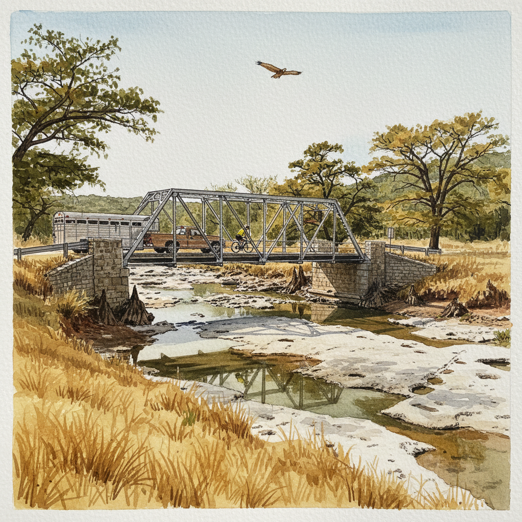 Texas Hill Country Low-Water Crossing Alternative interpretation