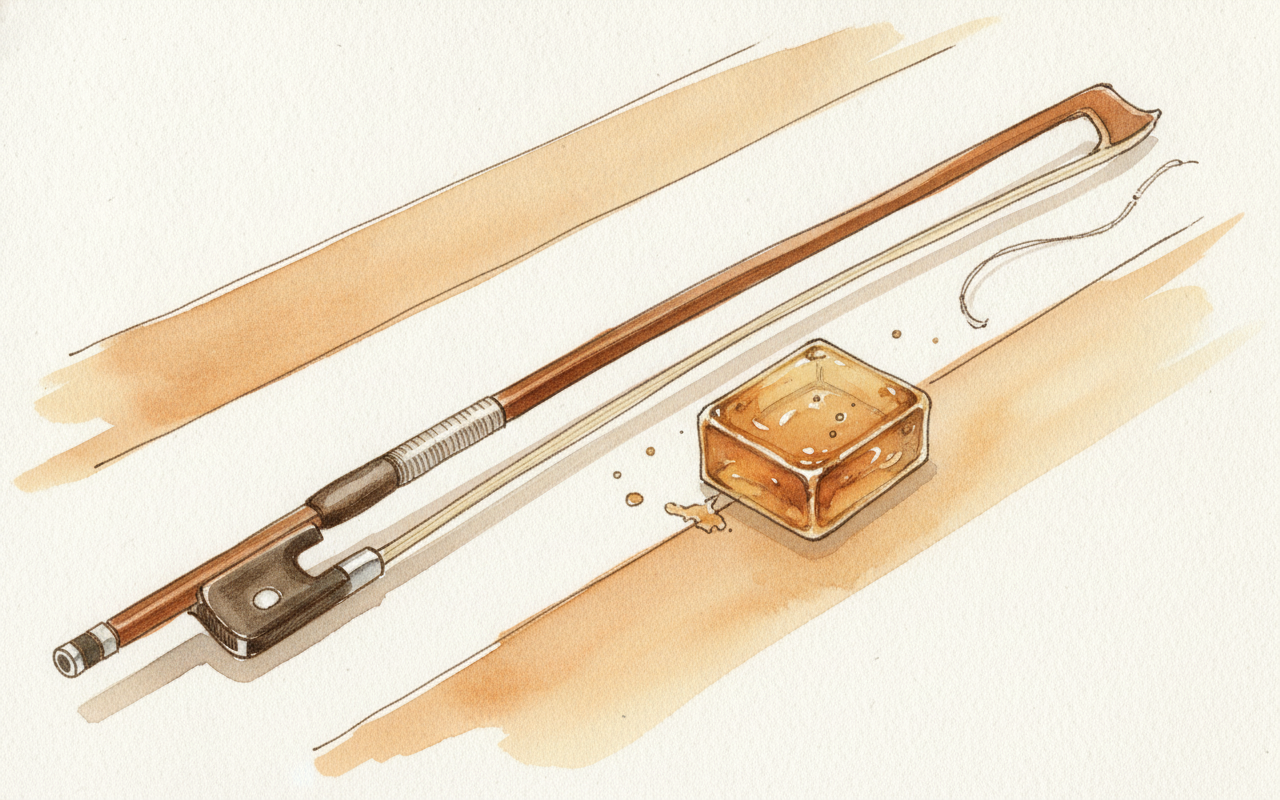 Bow with horsehair detail Alternative interpretation