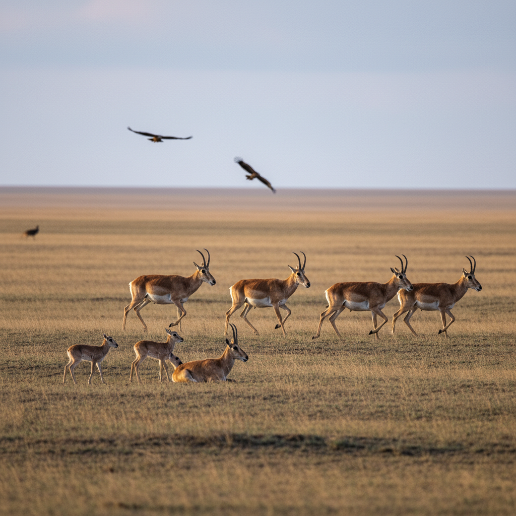 Saiga antelope photo reference