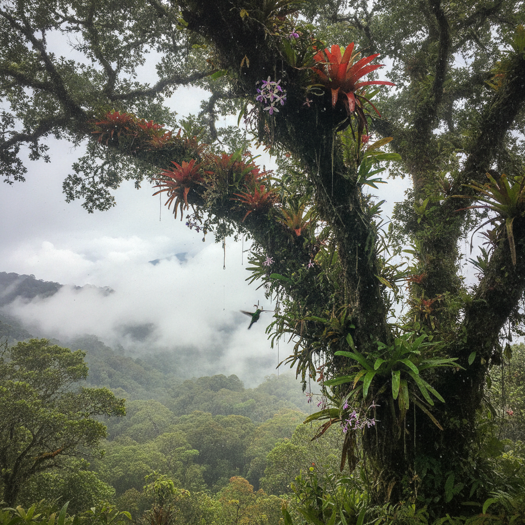 Epiphyte Garden Crown, Costa Rica AI-generated photoreal reference