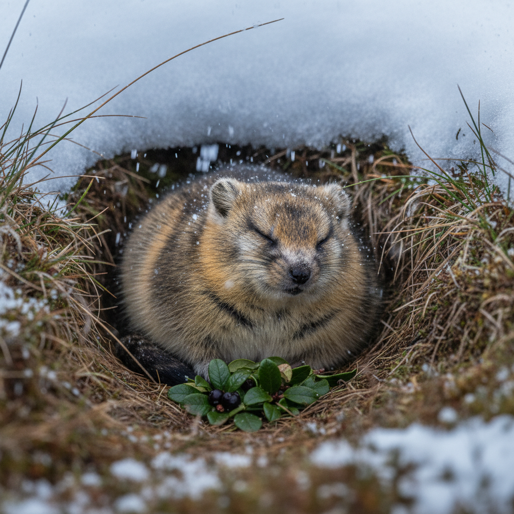 Norway lemming photo reference