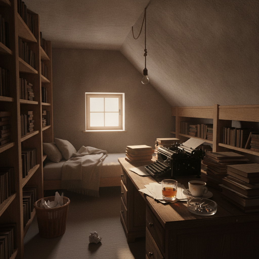 Writer's garret study photo reference