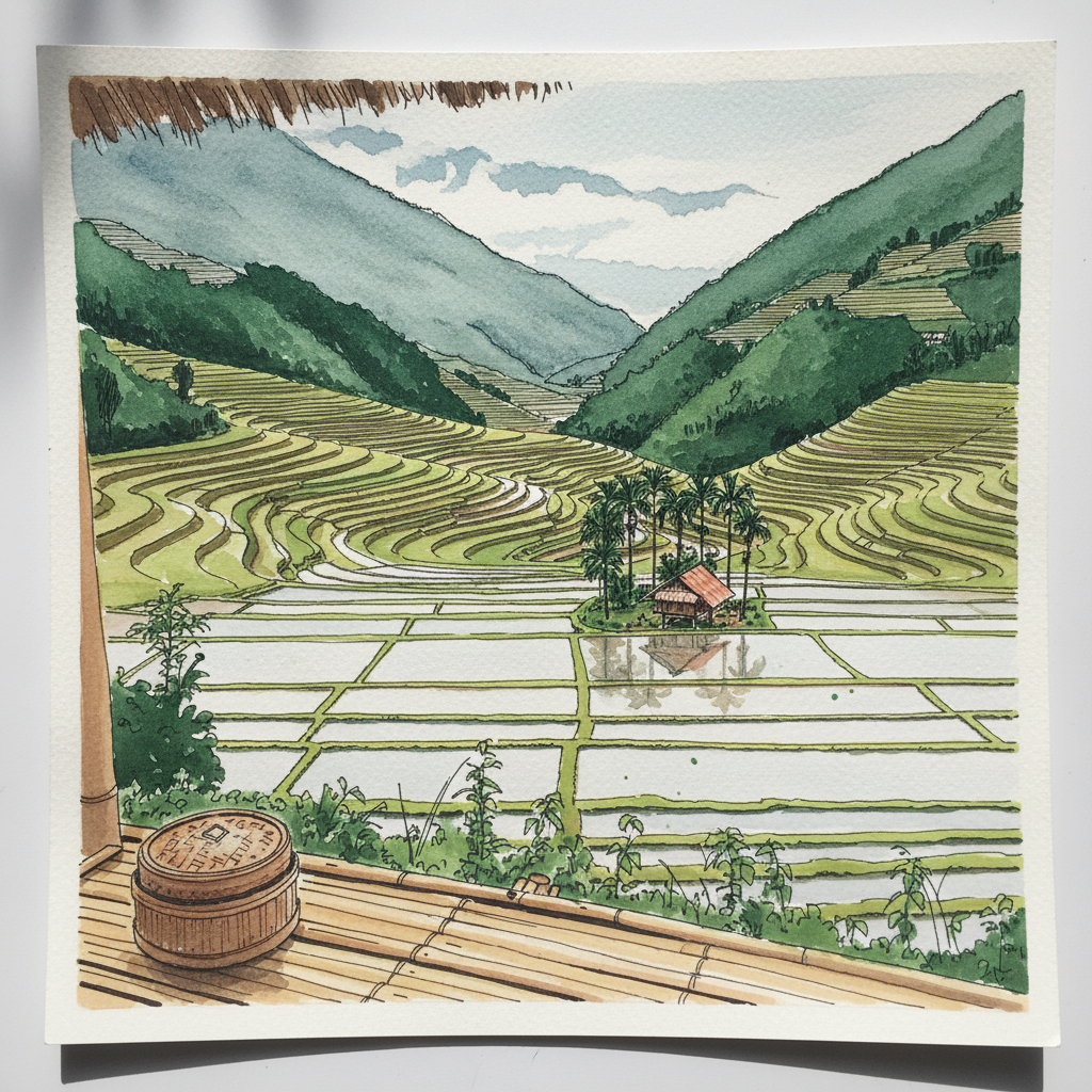 Tu Le valley terraces, Yen Bai Loose & airy
