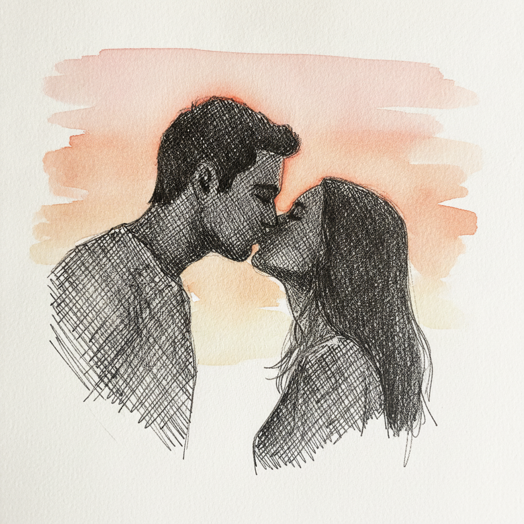 Lover's Kiss Silhouette example 2