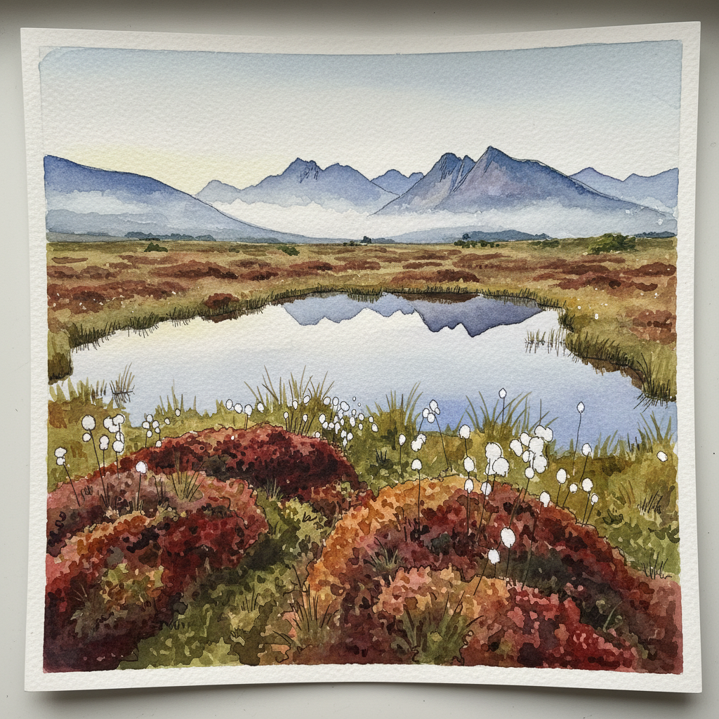 Killarney bog at dawn, County Kerry, Ireland Tighter & richer