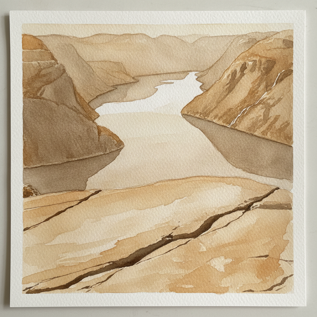 Preikestolen Pulpit Rock above Lysefjord, Norway Alternative interpretation