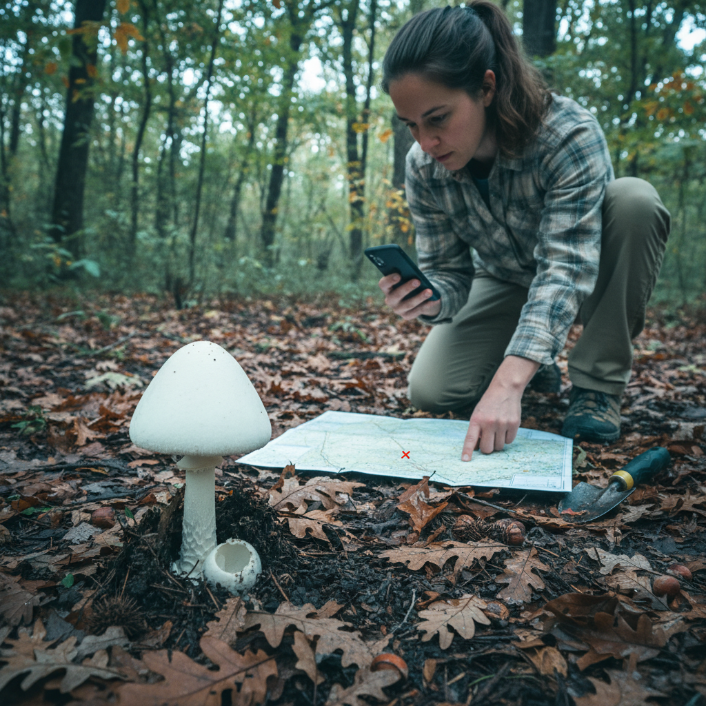 Eastern destroying angel photo reference