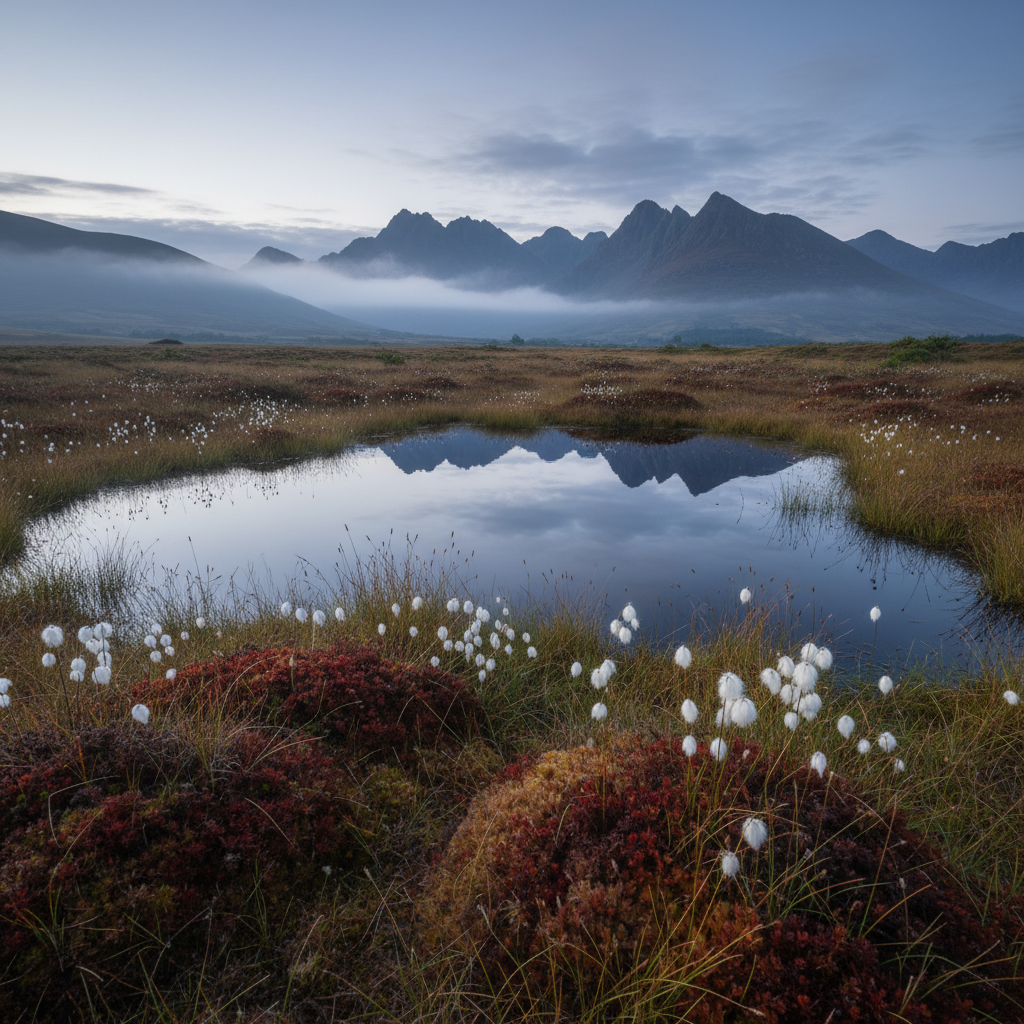Killarney bog at dawn, County Kerry, Ireland photo reference