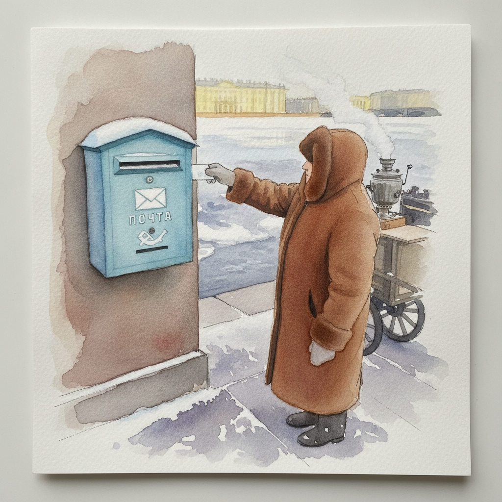 Soviet-Era Blue Box in St Petersburg example 1