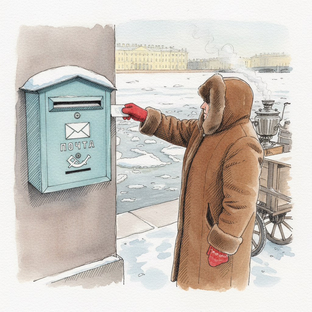 Soviet-Era Blue Box in St Petersburg example 2