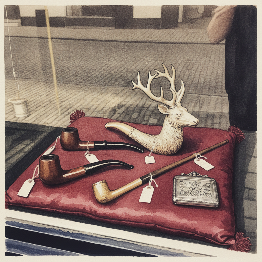 Antique shop display window example 2