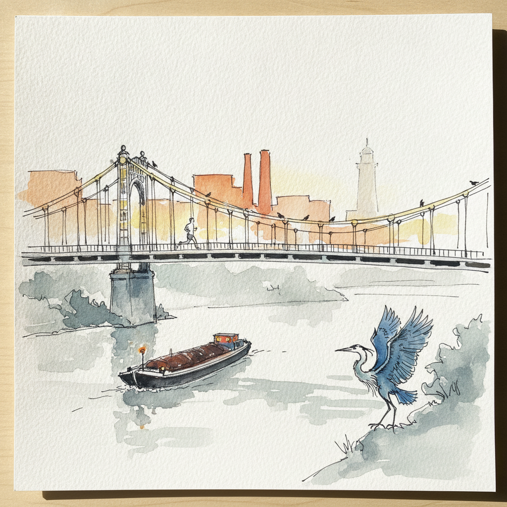 Smithfield Street Bridge Sunrise example 3