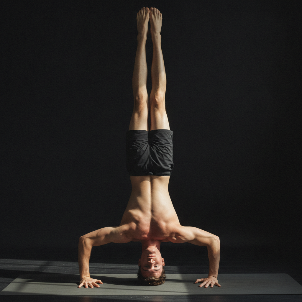 Tripod Headstand with Legs Extended photo reference