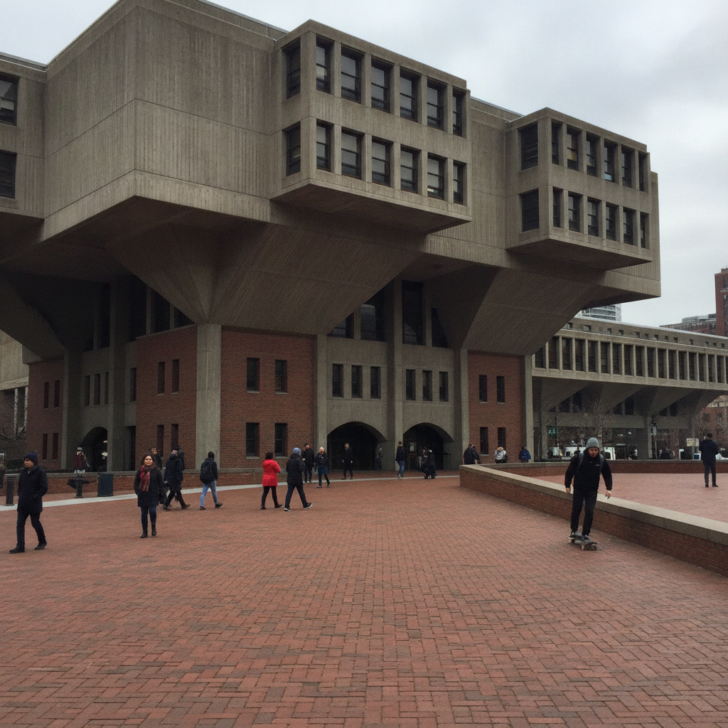 Boston City Hall, Boston, Massachusetts, USA AI-generated photoreal reference