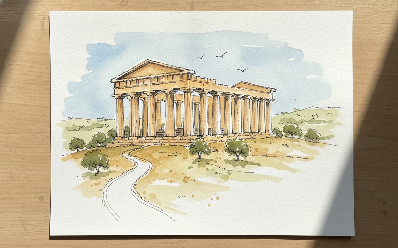 Temple of Segesta, Segesta, Sicily Loose & airy