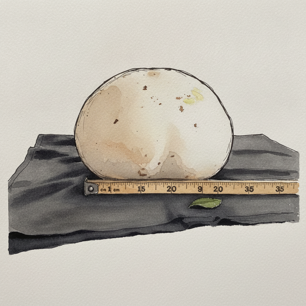 Puffball and tape measure example 1