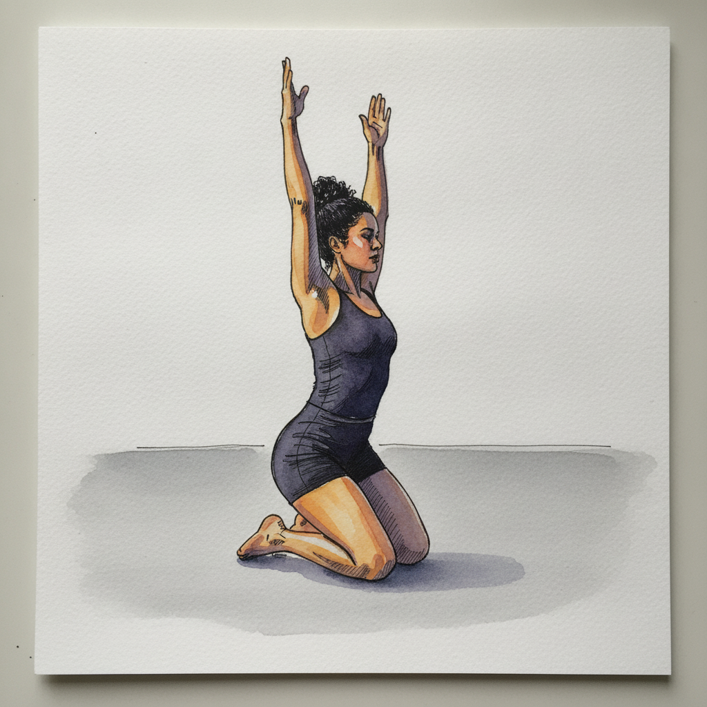 Both Arms Parallel, On Toes example 1