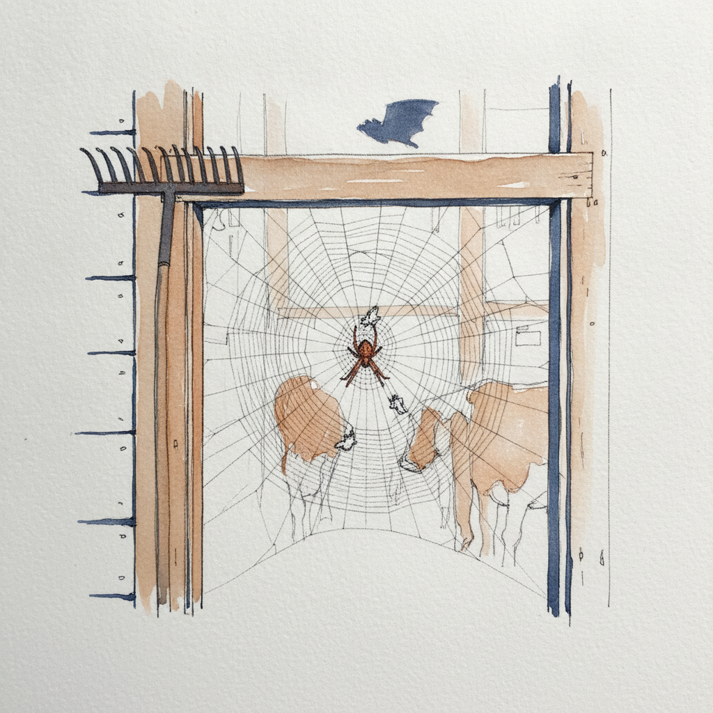 Barn spider Loose & airy
