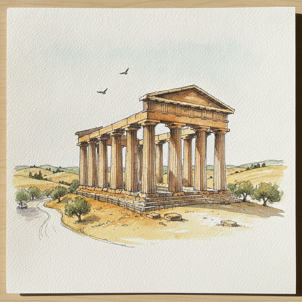 Temple of Segesta, Segesta, Sicily Tighter & richer