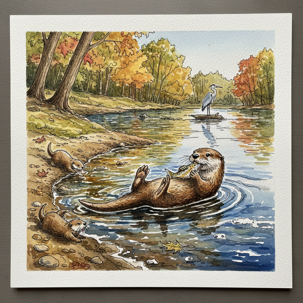 North American river otter Tighter & richer