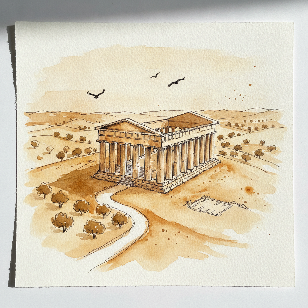 Temple of Segesta, Segesta, Sicily Alternative interpretation