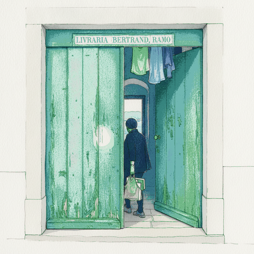Lisbon Door in Faded Indigo example 3