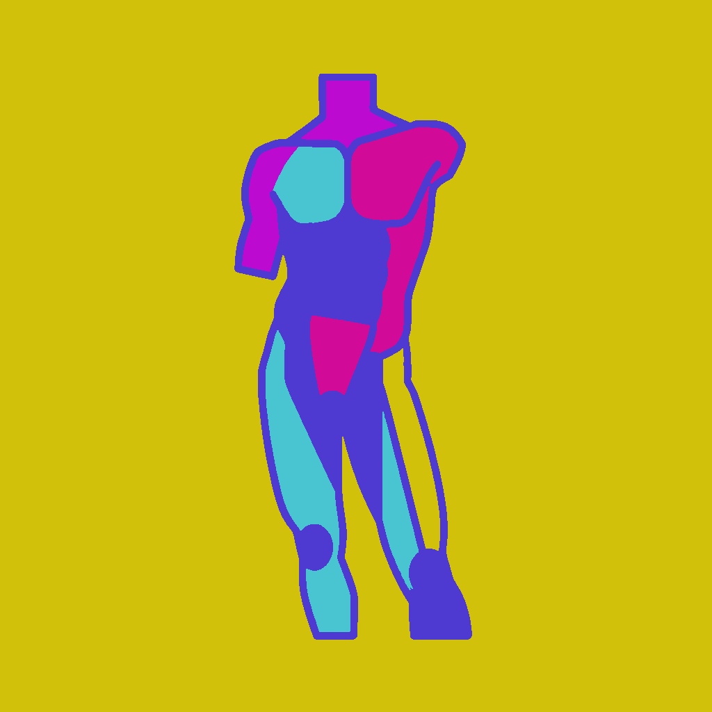 Front Écorché Standing Contrapposto example 3