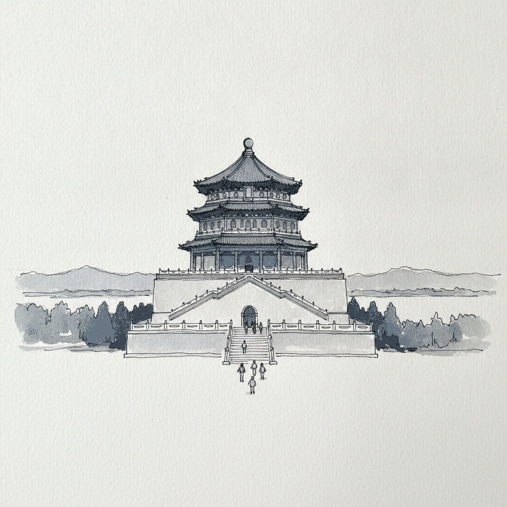 Foxiang Ge (Tower of Buddhist Incense), Summer Palace, Beijing, China example 3