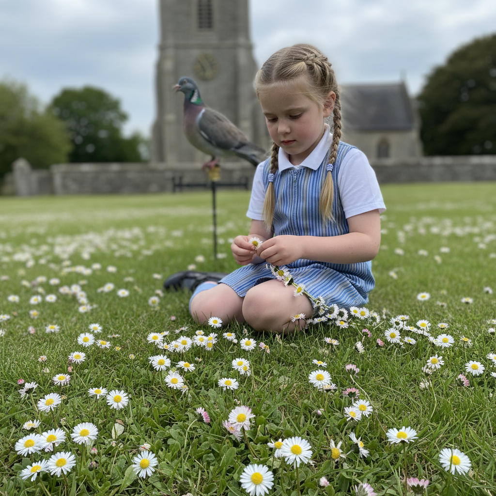 Lawn daisy photo reference