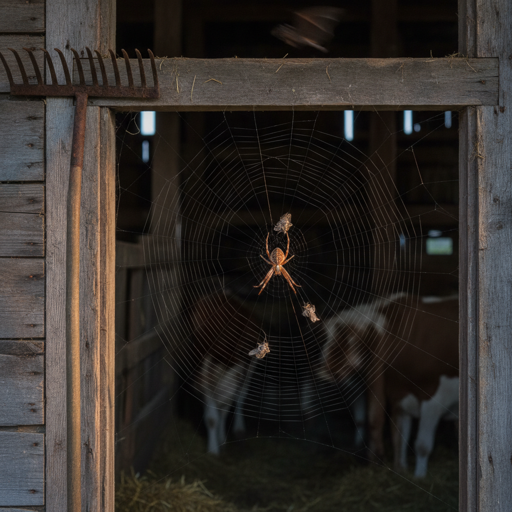Barn spider photo reference