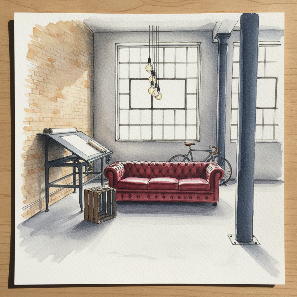 Industrial loft in Berlin example 1