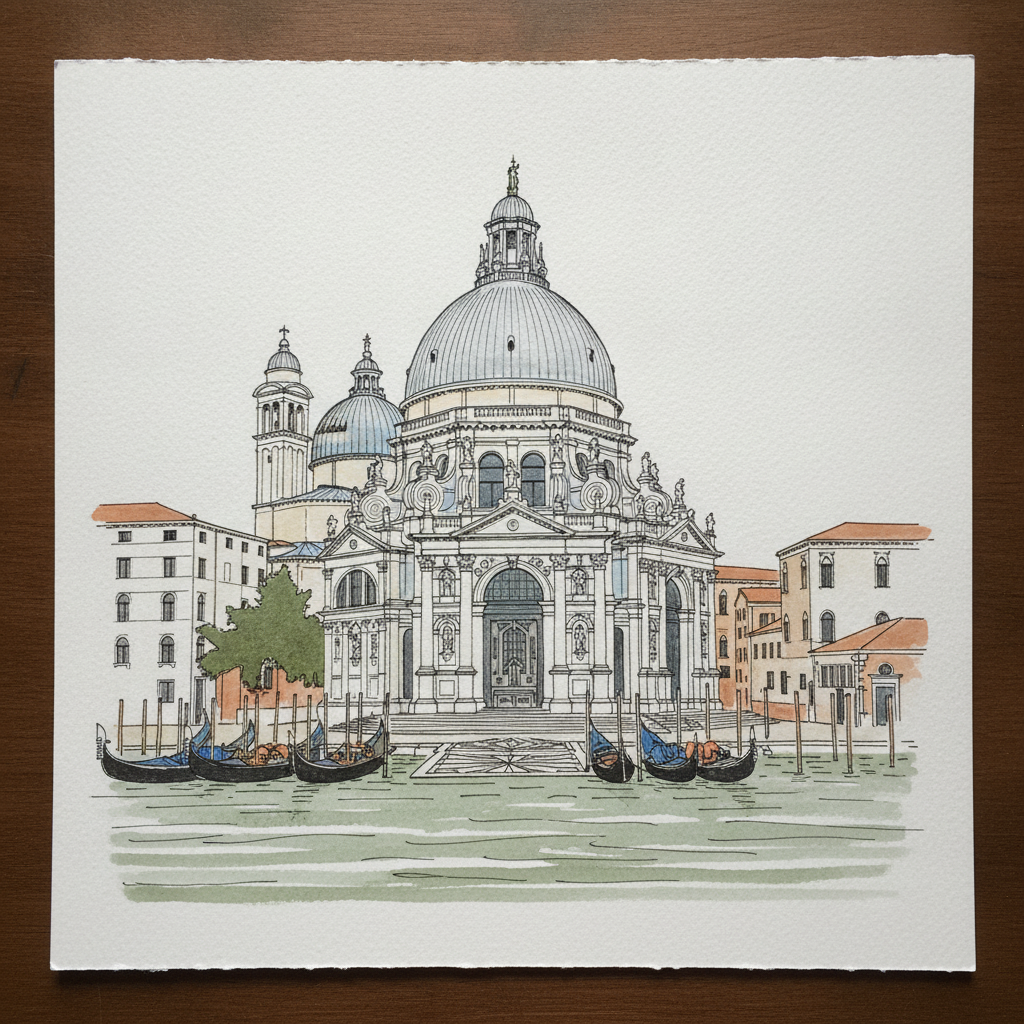 Santa Maria della Salute, Venice, Italy Alternative interpretation
