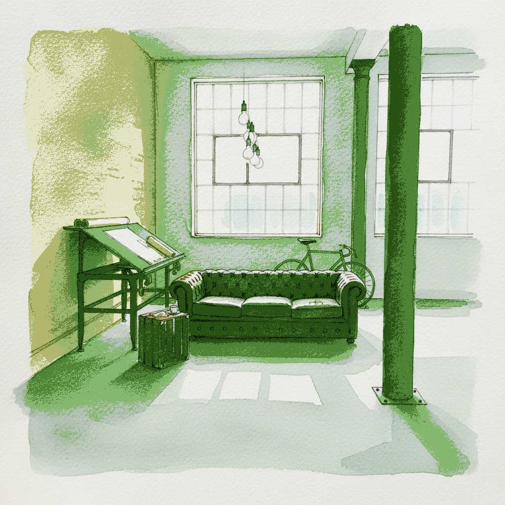 Industrial loft in Berlin example 3