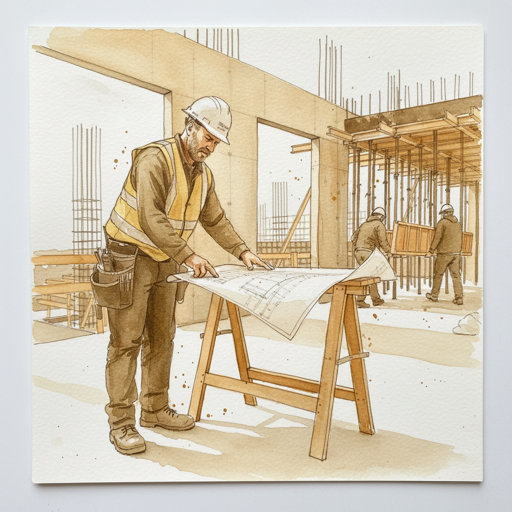 Construction worker with hard hat Alternative interpretation