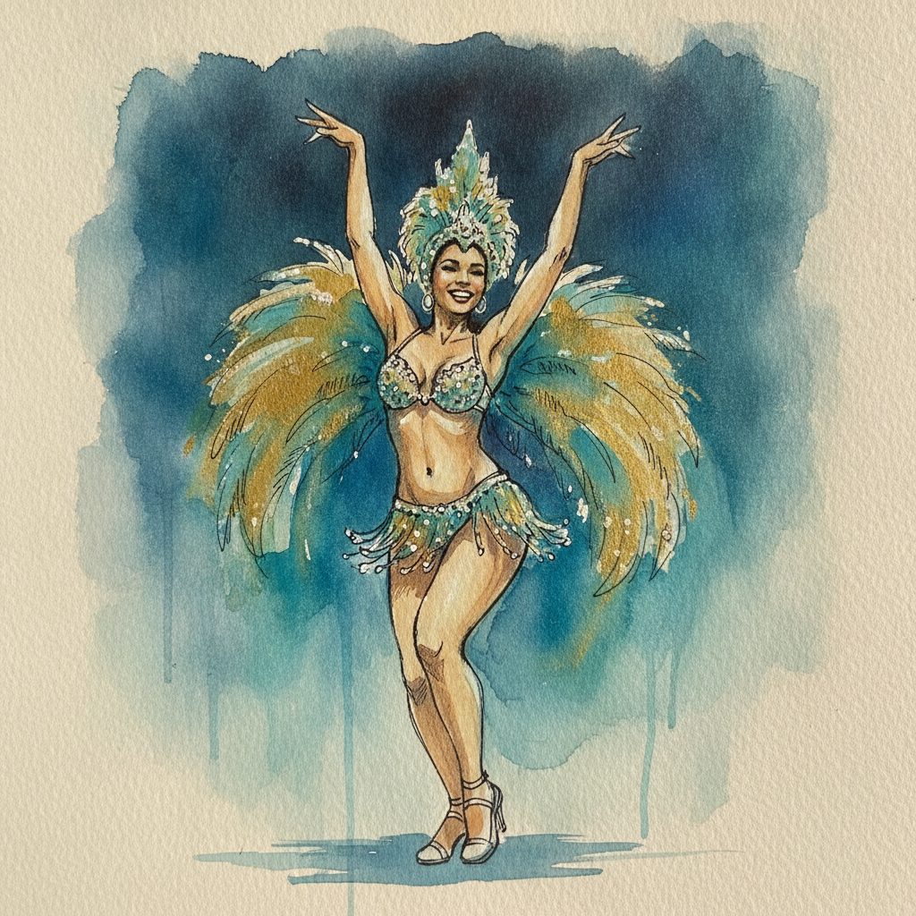 Brazilian samba dancer example 1