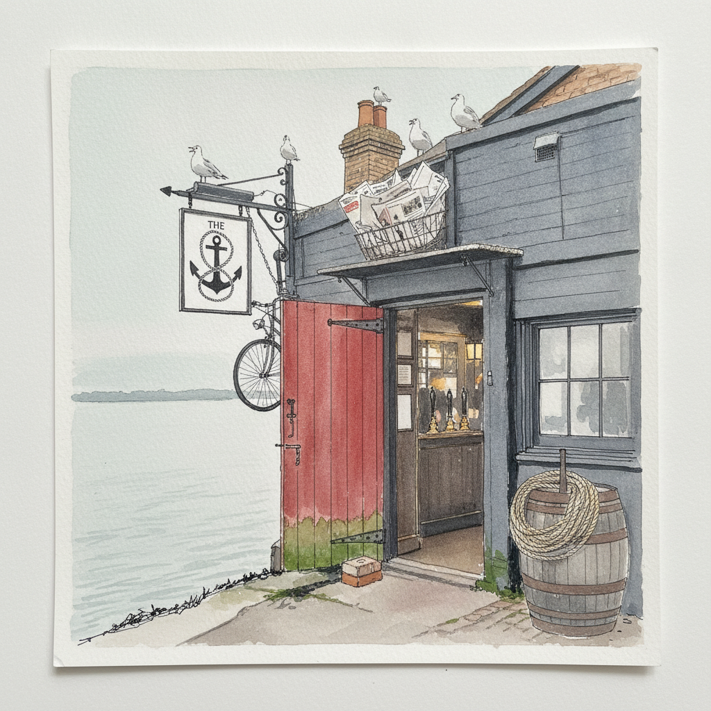 The Anchor, Thames Towpath Loose & airy