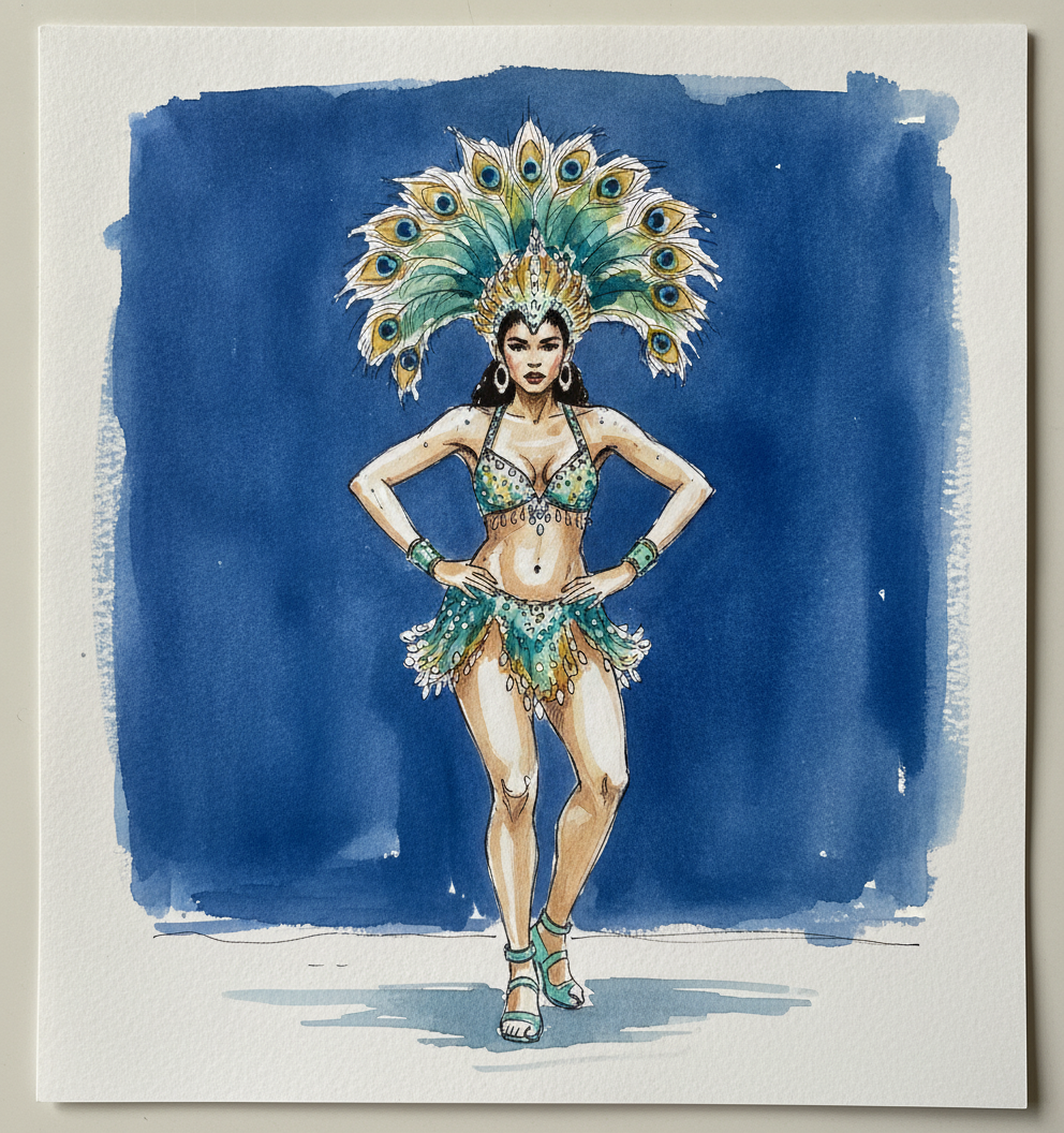 Brazilian samba dancer example 3