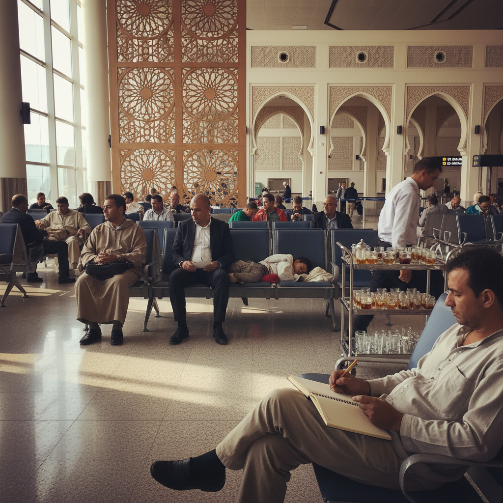 Marrakech Menara airport gates photo reference