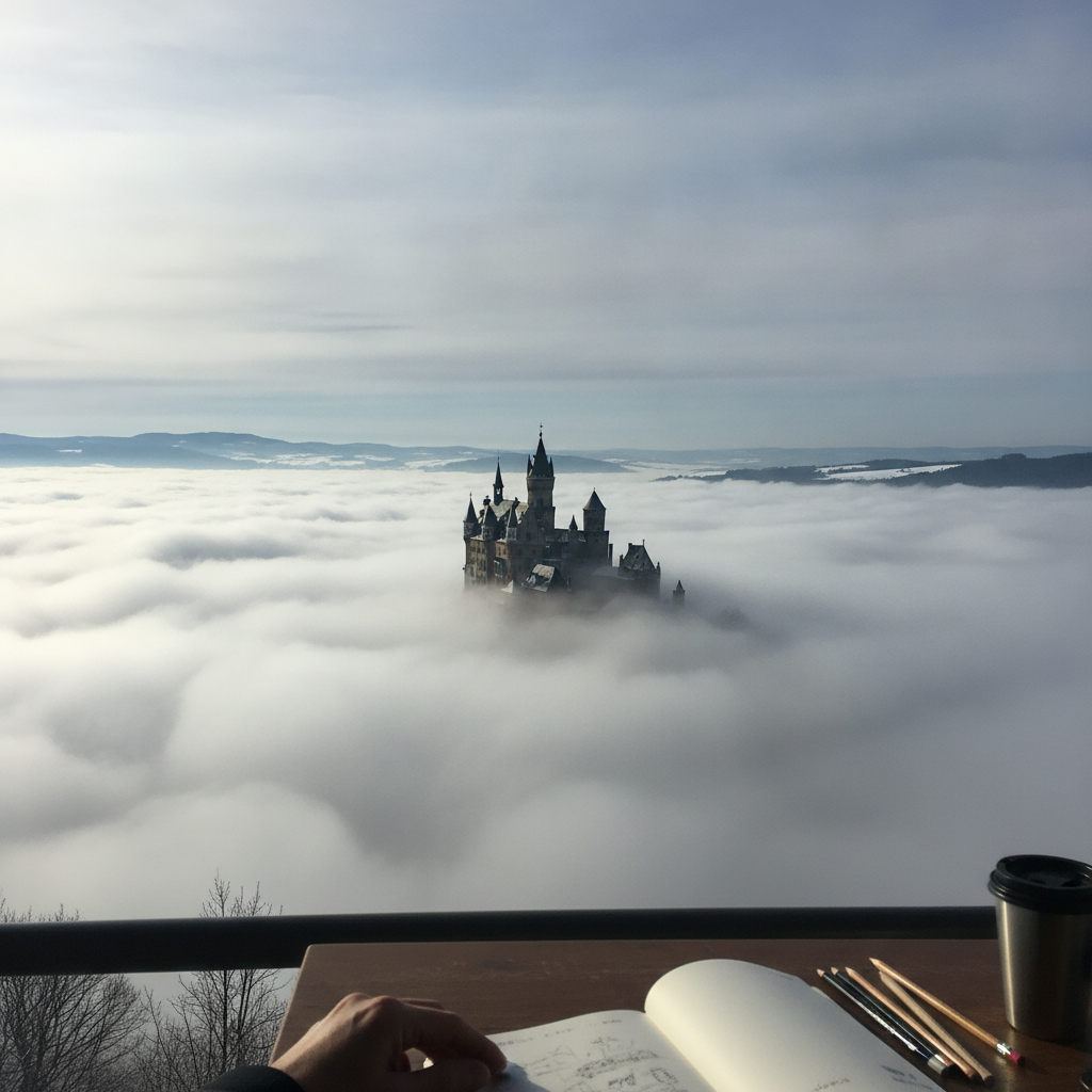 Burg Hohenzollern, Baden-Württemberg, Germany AI-generated photoreal reference
