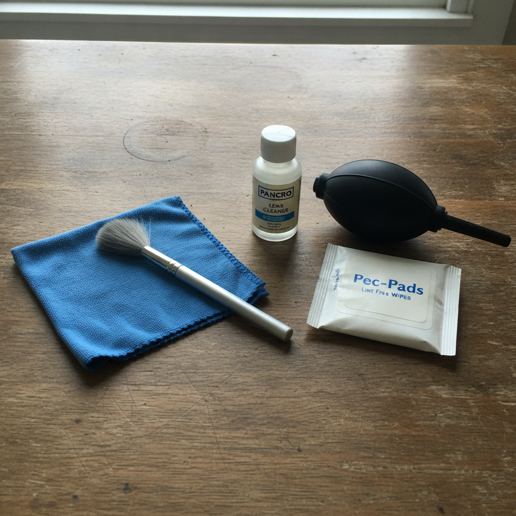 Cleaning kit assembled AI-generated photoreal reference