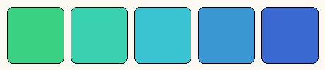 Analogous colors only palette