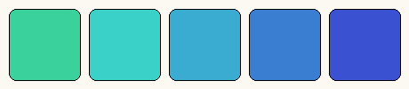 Analogous colors only palette